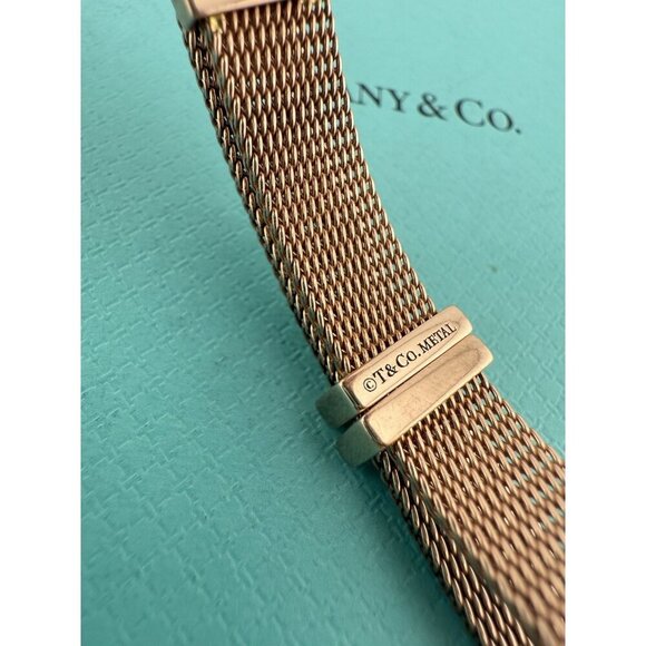 RARE Tiffany & Co. Rubedo Somerset Mesh Wrap Belt Clasp Bracelet - Picture 7 of 9